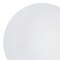 White with Silver Rim Organic Round Disposable Plastic Dinner Plates - 10.25" (120 Plates)